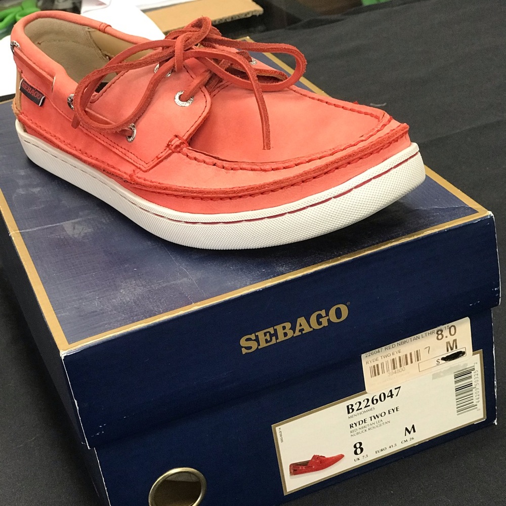 New sebago leather upper in original box